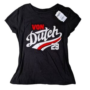 Authentic Von Dutch Ladies Fitted Tee shirt NWT